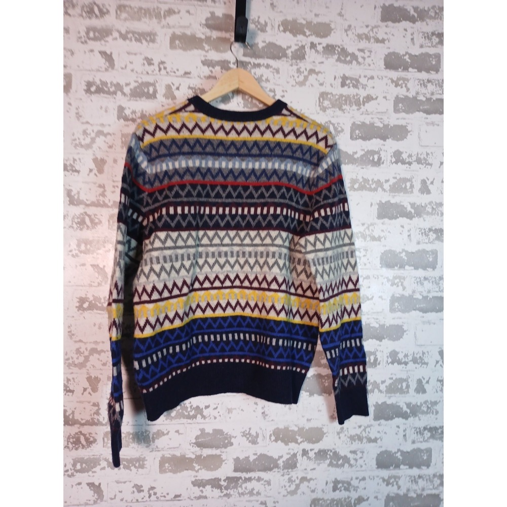 90's Nordic Lambswool‎ Fair Isle Sweater Large Soft Cozy Preppy Ski Grunge - Picture 8 of 16